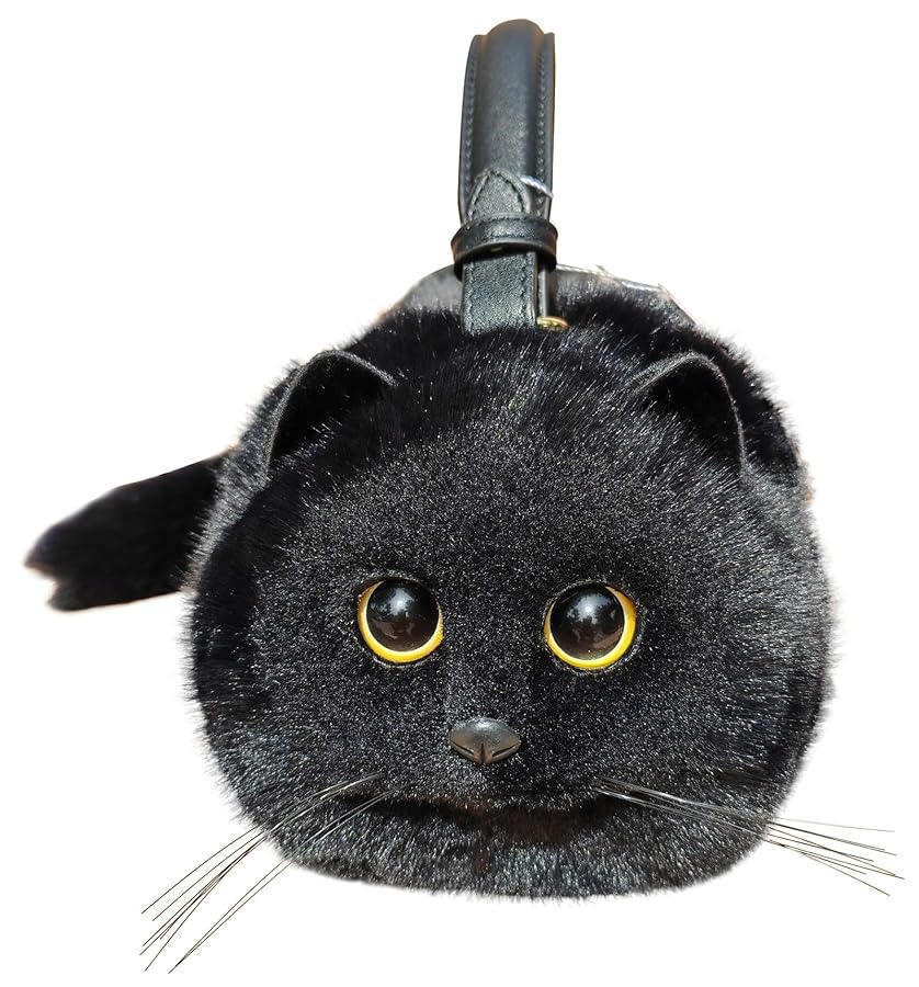 Handmade Plush Cat Bag Messenger Bag