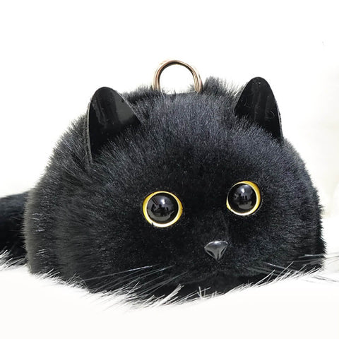 Handmade Plush Cat Bag Messenger Bag