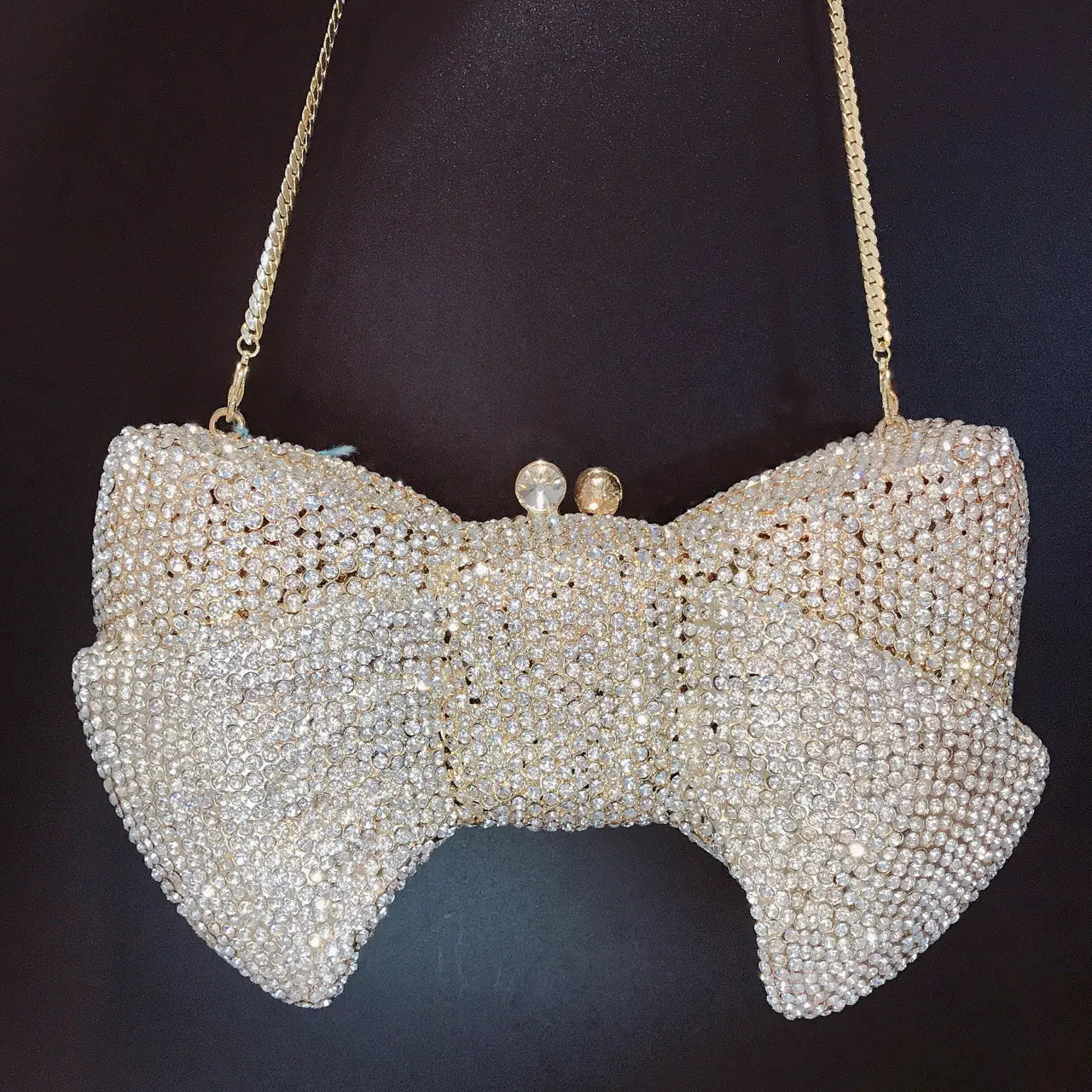 2021 New Rhinestone Bow Evening Clutch Bag for Women