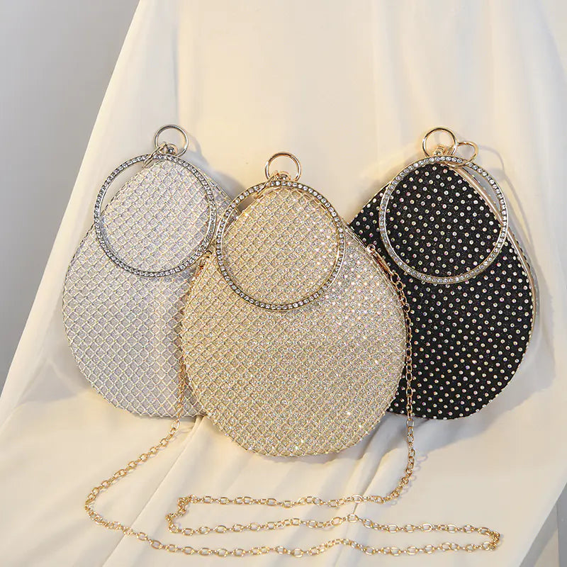 Luxury Pearl Rhinestone Clutch Bag for Women
