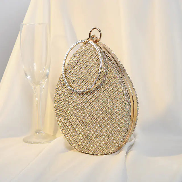 Luxury Pearl Rhinestone Clutch Bag for Women