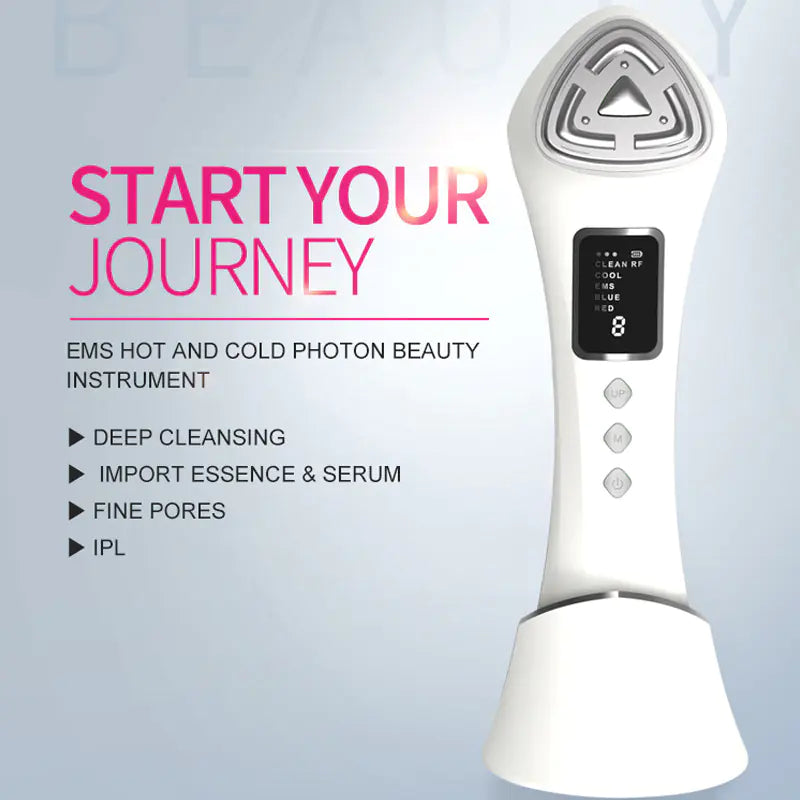 RF Beauty Device for Skin Brightening and Serum Infusion