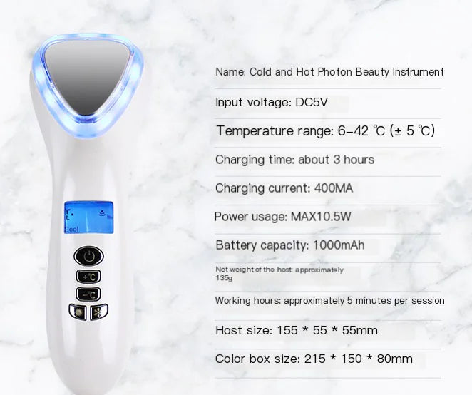 RF Beauty Device for Skin Brightening and Serum Infusion
