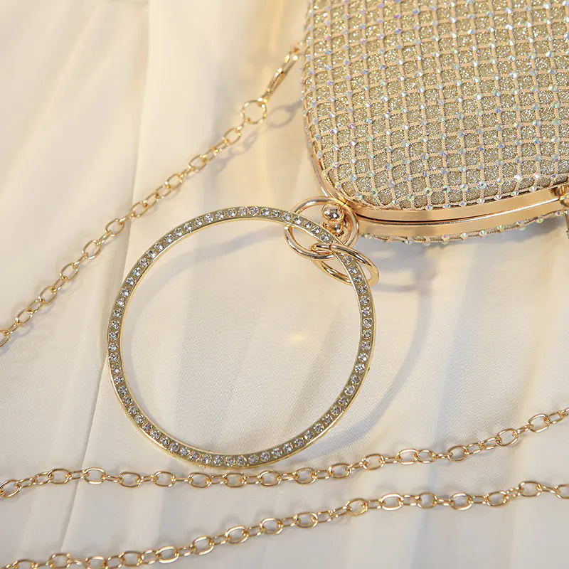 Luxury Pearl Rhinestone Clutch Bag for Women