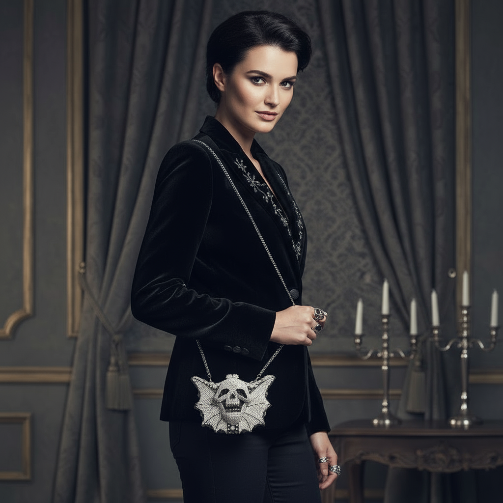 Bat Studded Diamond Handbag™