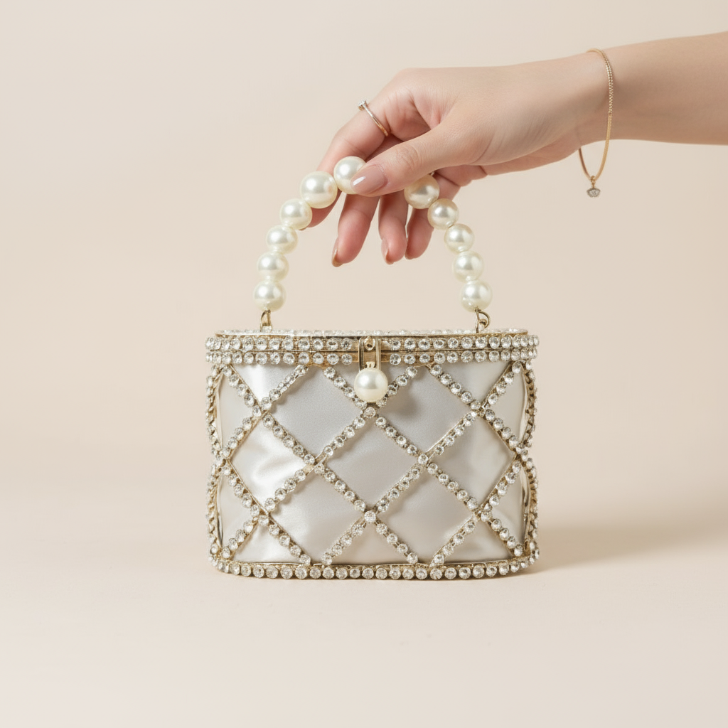 Diamond Studded Basket Handbag™