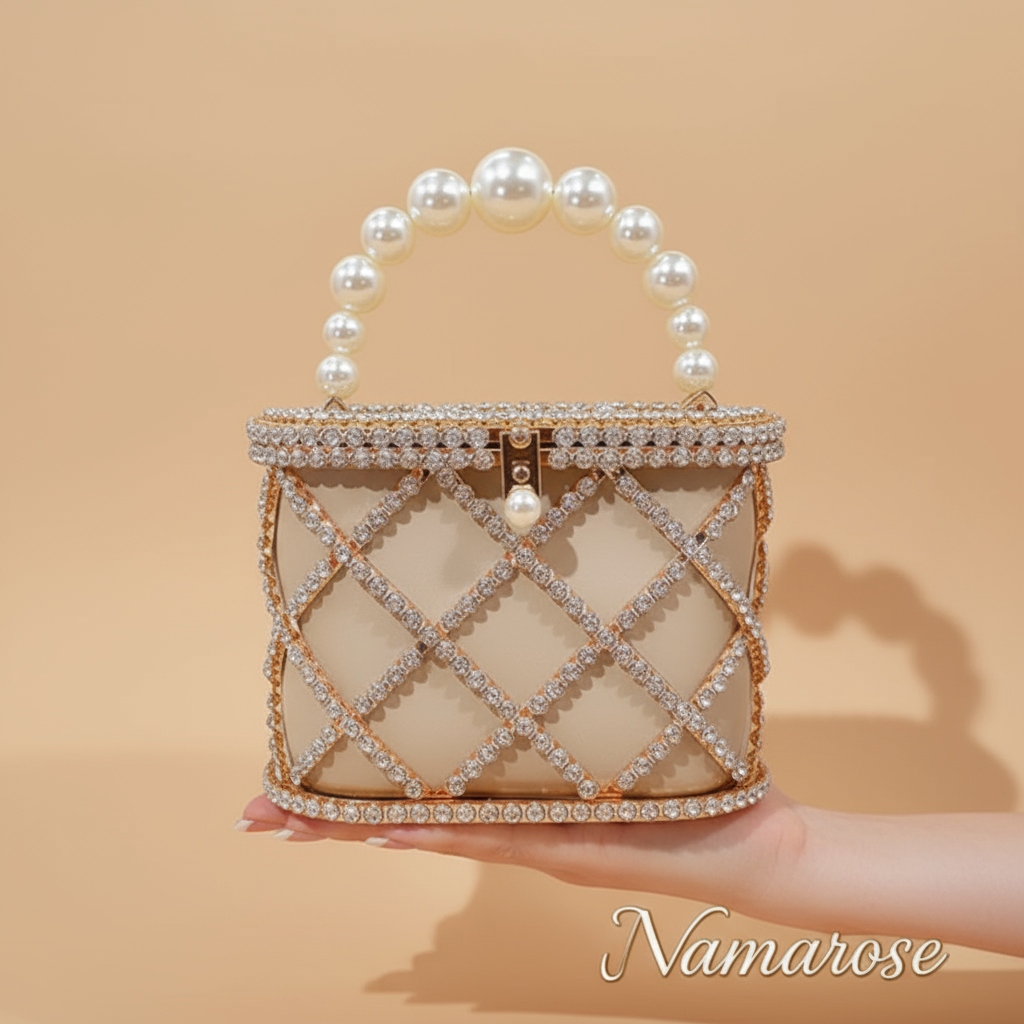 Diamond Studded Basket Handbag™