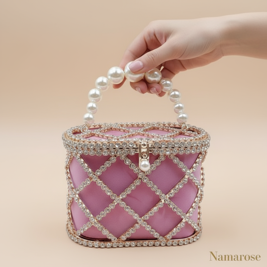Diamond Studded Basket Handbag™