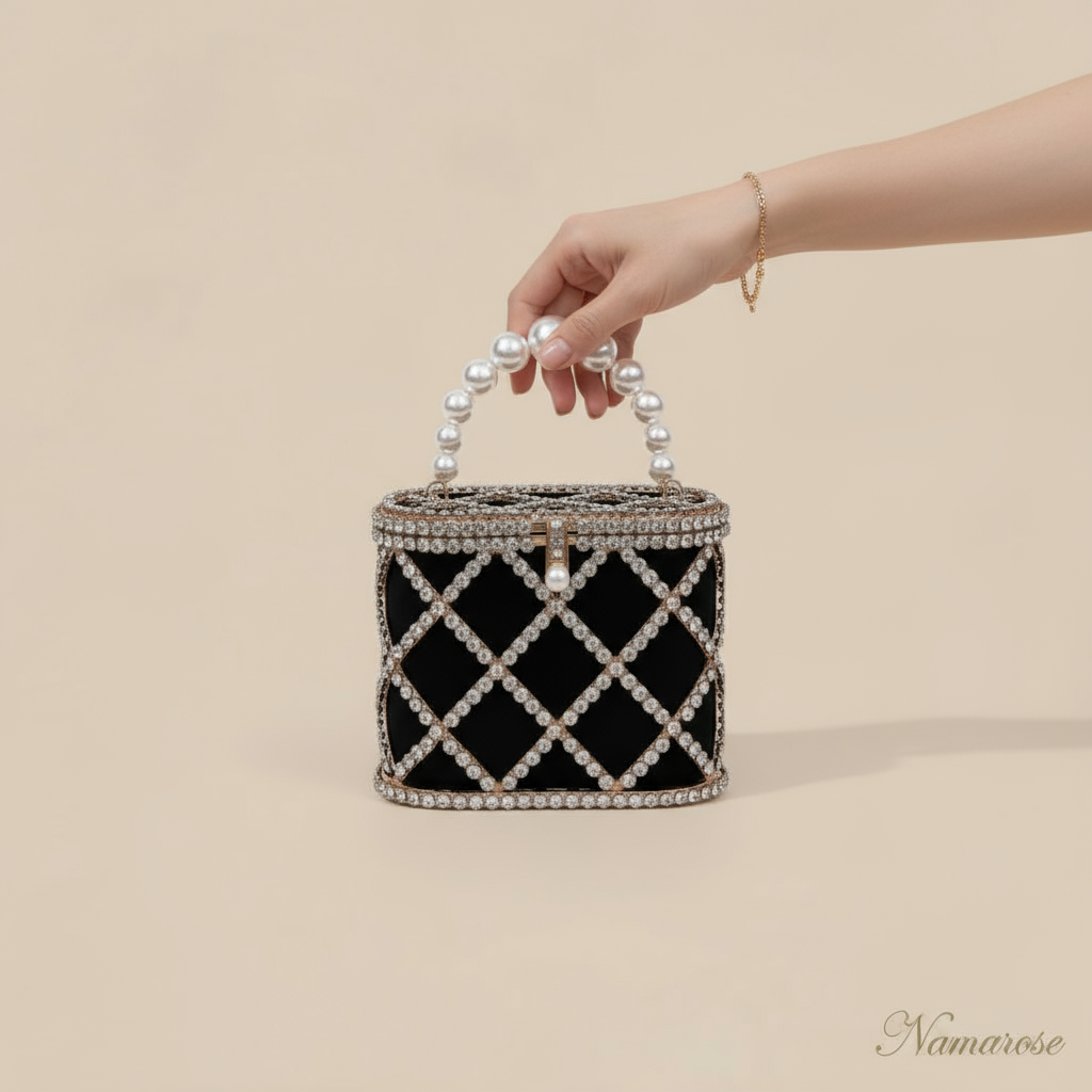 Diamond Studded Basket Handbag™