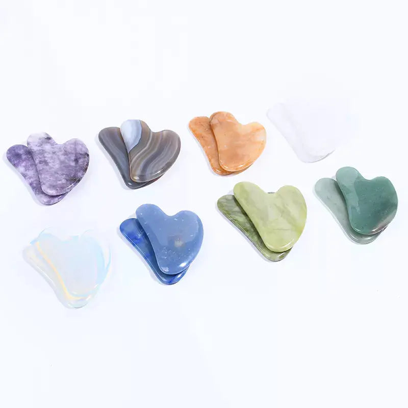 Natural Jade Gua Sha Facial Massage Tool for V Face