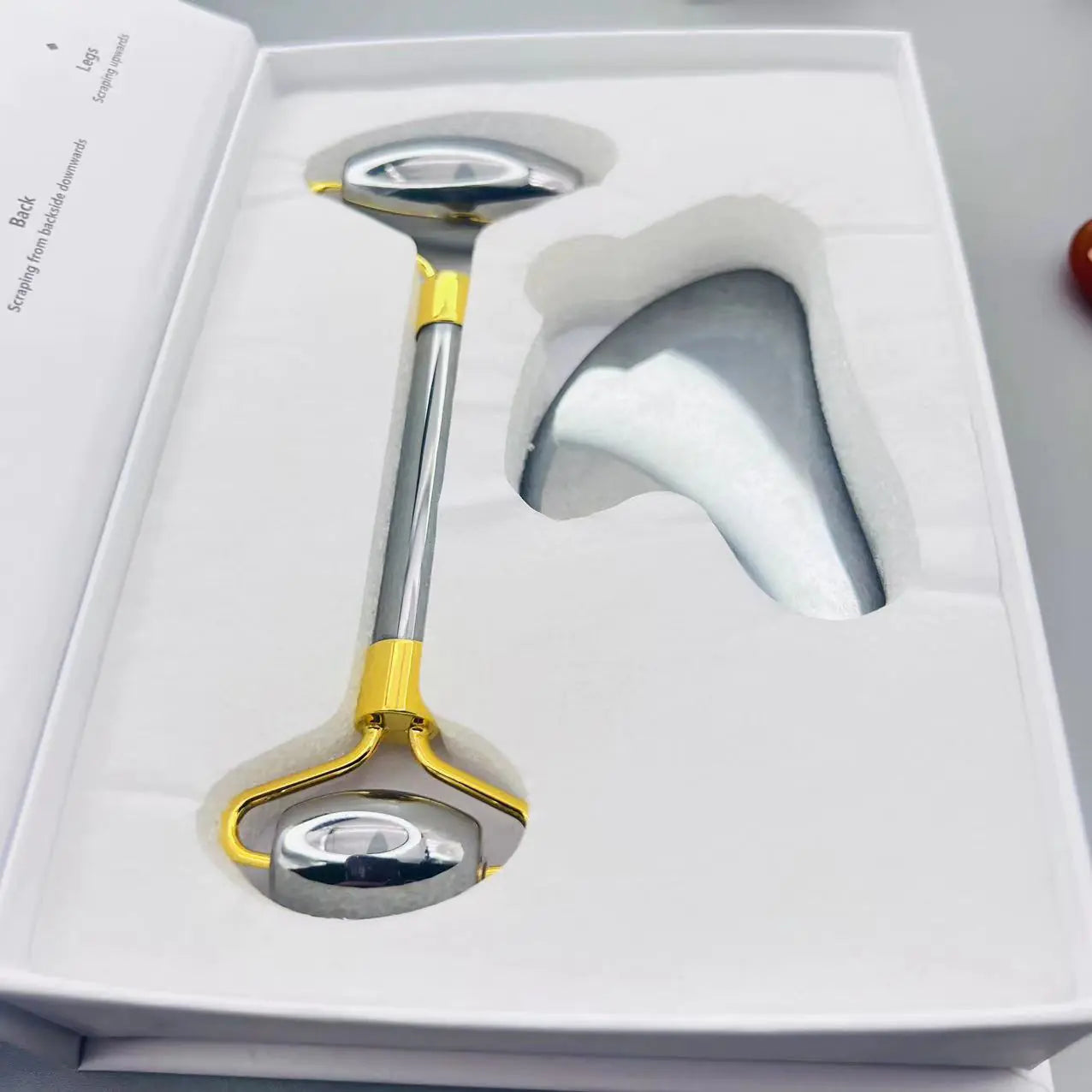 Natural Energy Stone Beauty Massager with Gua Sha