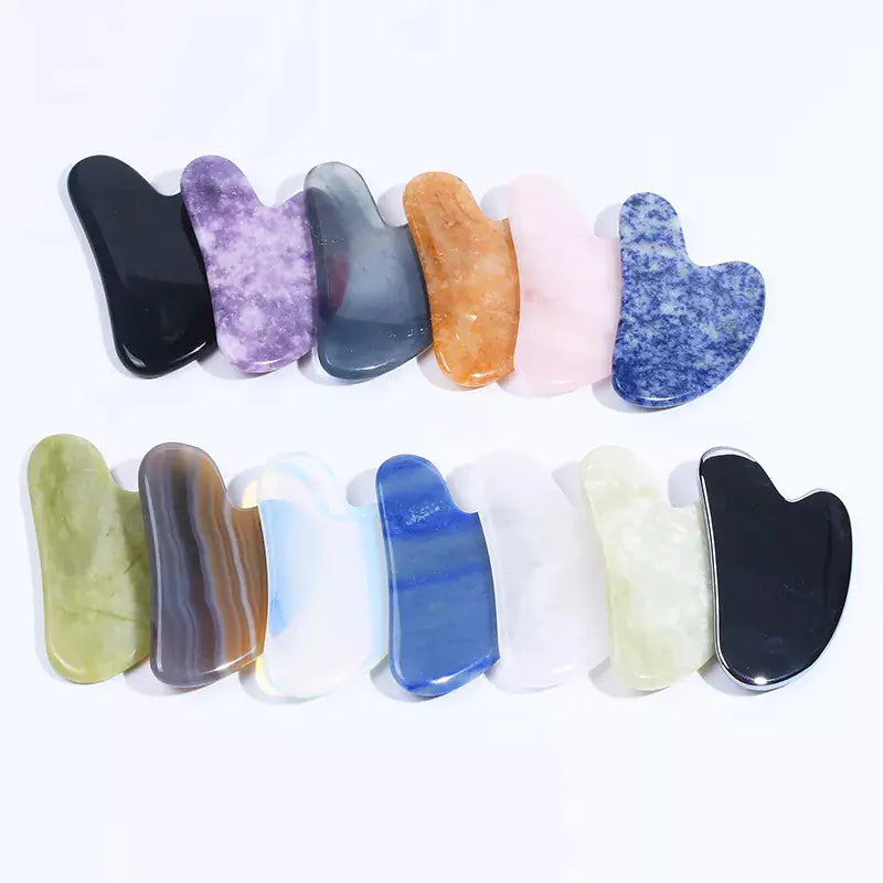 Natural Jade Gua Sha Facial Massage Tool for V Face