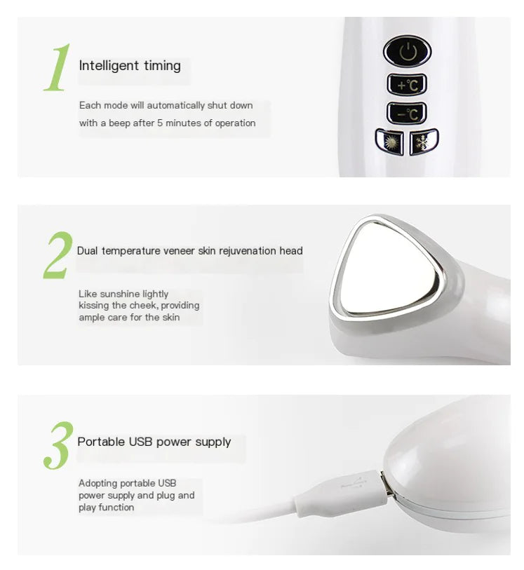 RF Beauty Device for Skin Brightening and Serum Infusion