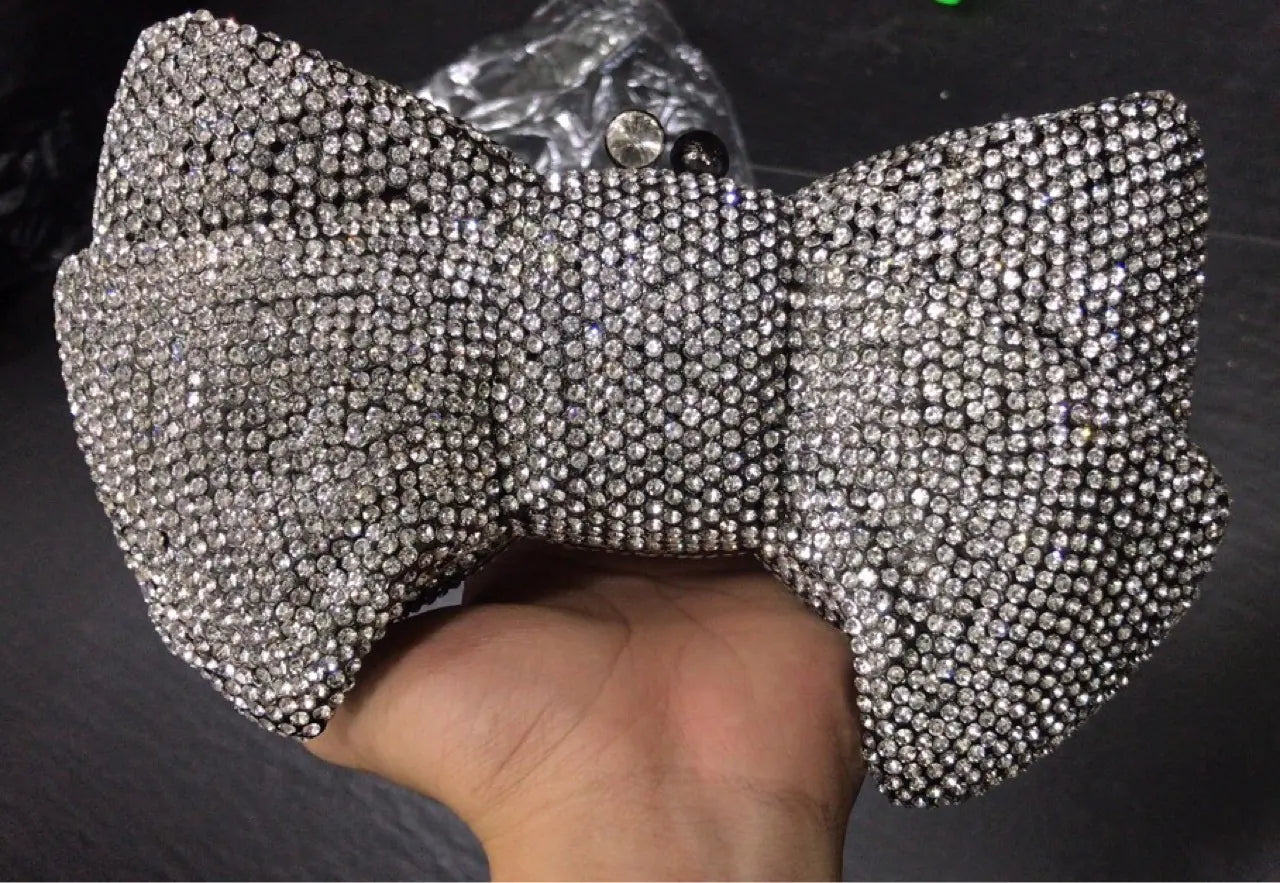 2021 New Rhinestone Bow Evening Clutch Bag for Women