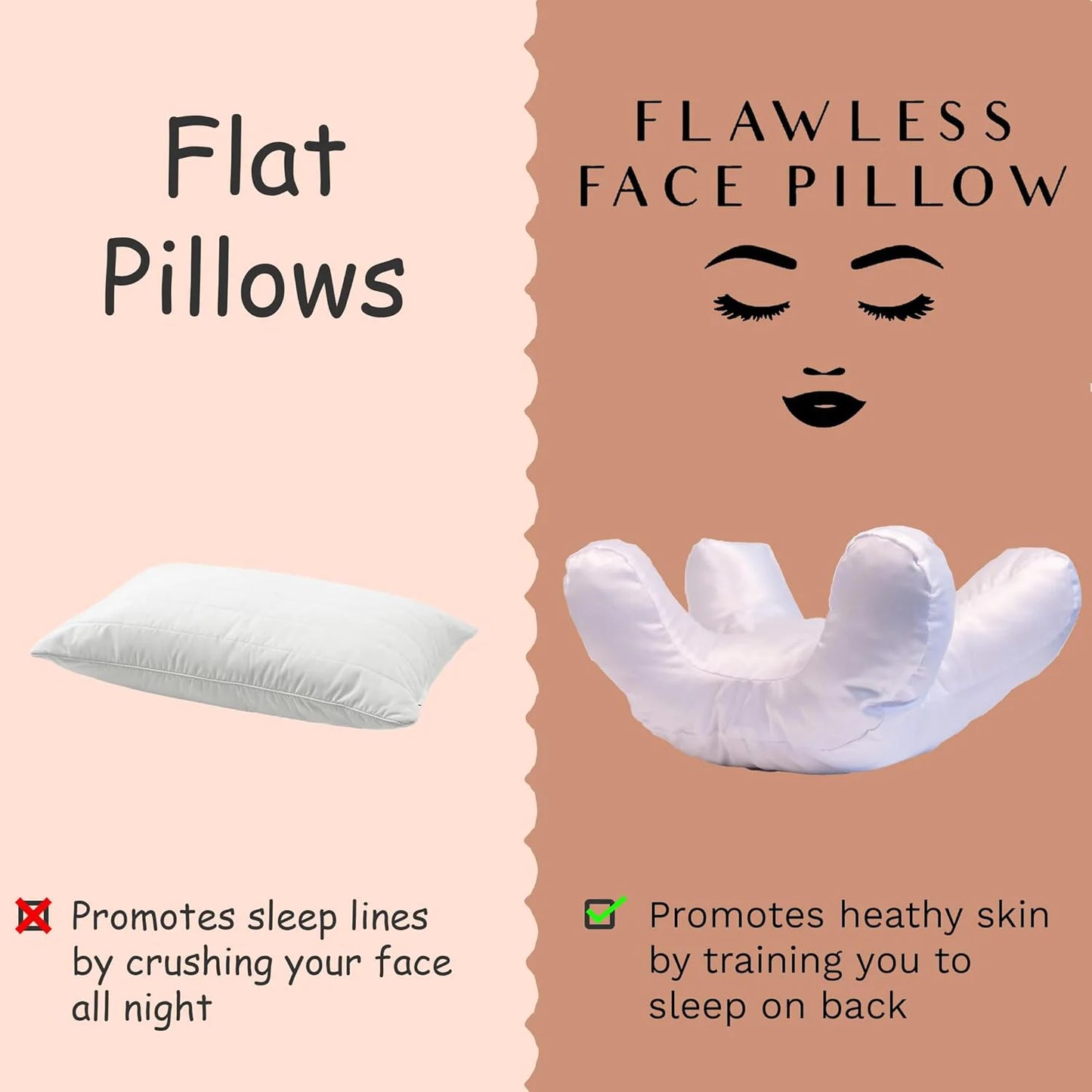 Face Pillow – Sleep Beautifully, Wake Radiant