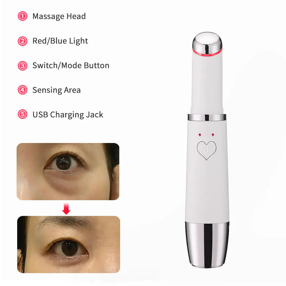 Cross-Border Heated Eye Massager with Light Therapy