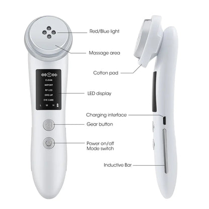 Cross-Border Facial Beauty Device with 5 Modes and Microcurrent