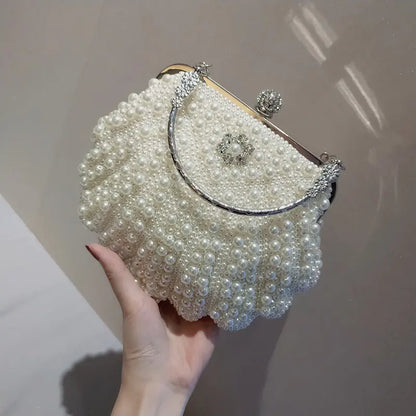 Luxury Pearl Evening Clutch Bag for Women