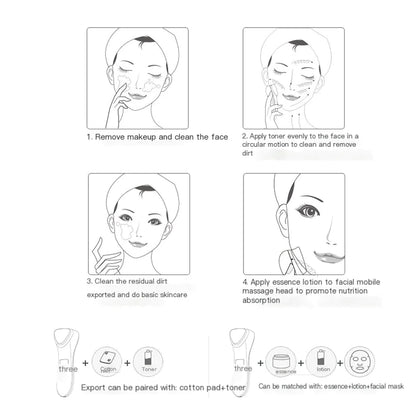 RF Beauty Device for Skin Brightening and Serum Infusion
