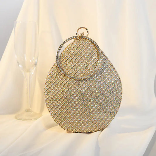 Luxury Pearl Rhinestone Clutch Bag for Women