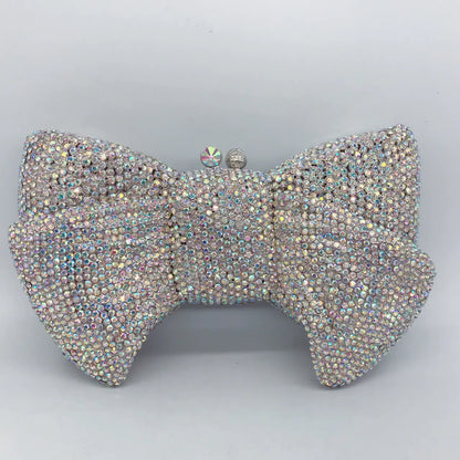 2021 New Rhinestone Bow Evening Clutch Bag for Women