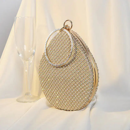 Luxury Pearl Rhinestone Clutch Bag for Women