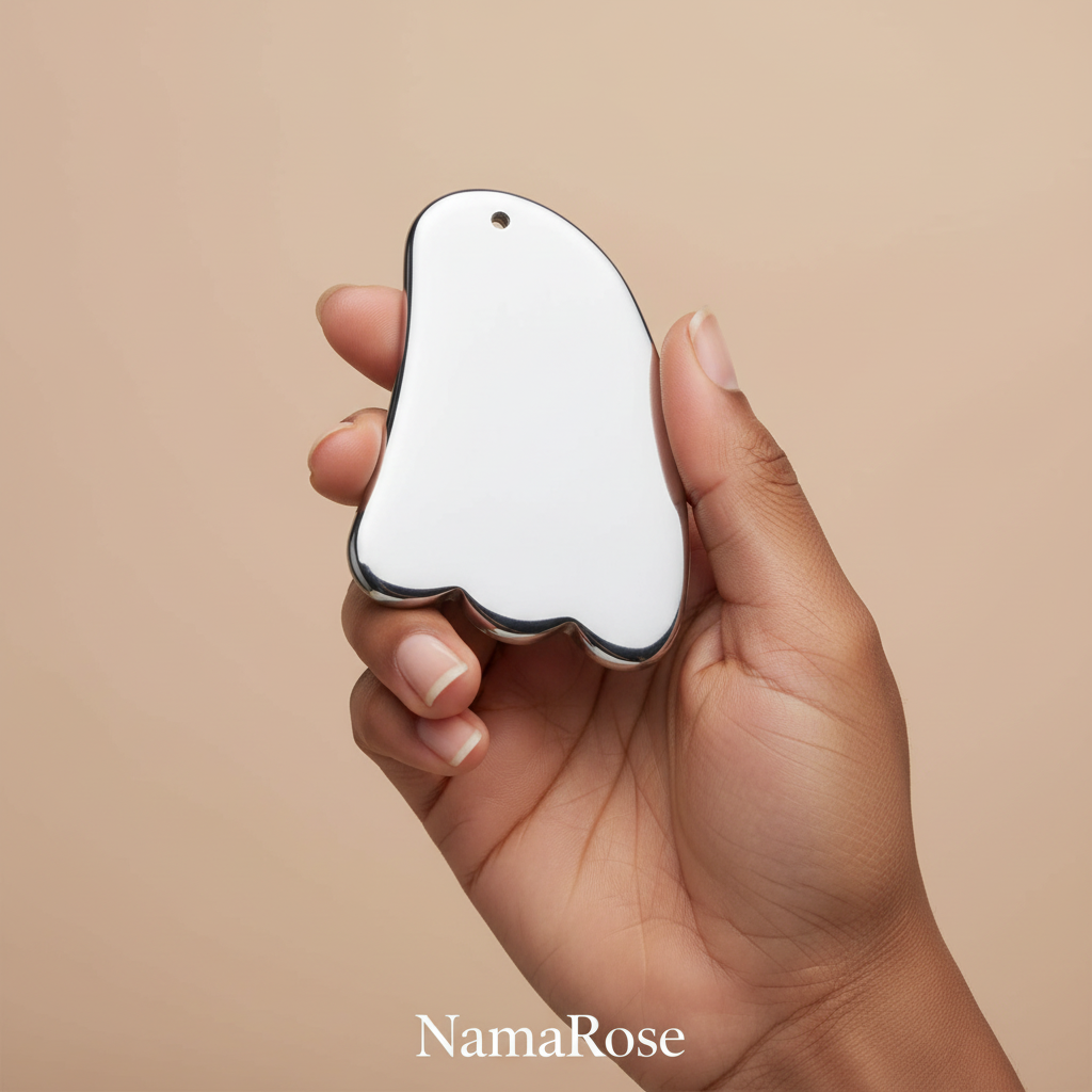 Natural Energy Stone Beauty Massager with Gua Sha