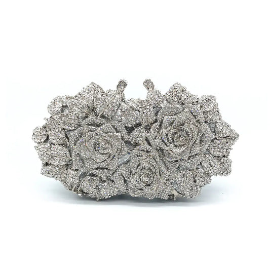 Rhinestone Evening Clutch Bag for Weddings & Parties