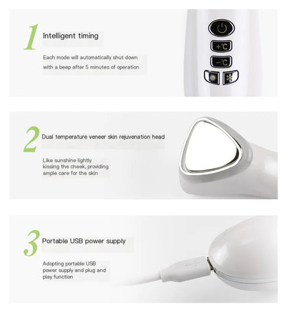 RF Beauty Device for Skin Brightening and Serum Infusion
