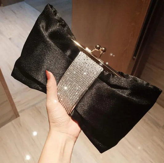 Cute Bow Evening Clutch and Shoulder Bag for Women