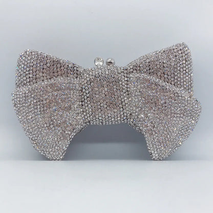 2021 New Rhinestone Bow Evening Clutch Bag for Women